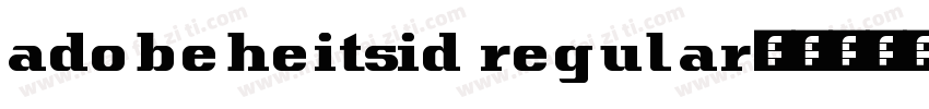 adobeheitsid regular字体转换